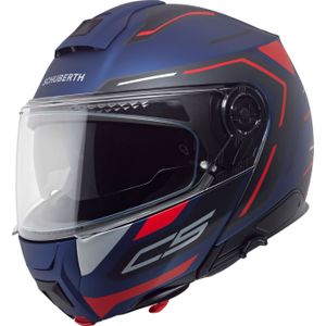Schuberth - C5 - Systeemhelm - Blauw/Rood - Glasvezel/Fiber Mix