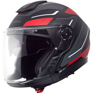 Schuberth - J2 Sigma - Jethelm - Antraciet/Rood - Maat L