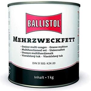 BALLISTOL 25351 - Multifunctioneel Vet - 1 kg Emmer - Waterbestendig Universeel Vet - Glijlagerafdichting - Autosmering