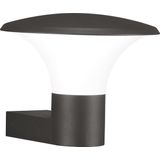 Trio Leuchten LED buitenwandlamp, gegoten aluminium, inclusief 1 x E27, 4 W, hoogte 22 cm, ø 27 cm, antraciet 220160142, zwart