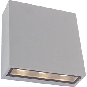 TRIO THAMES - Wandlamp - Titanium - incl. 2x SMD 3W - Verlichting omhoog en omlaag - Wandmontage - Niet dimbaar - Buitenverlichting - IP54
