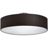 TRIO Leuchten Deckenleuchte Hotel, ohne Leuchtmittel, Deckenlampe Ã˜ 50 cm mit Stoff-Schirm, Leuchtmittel tauschbar
