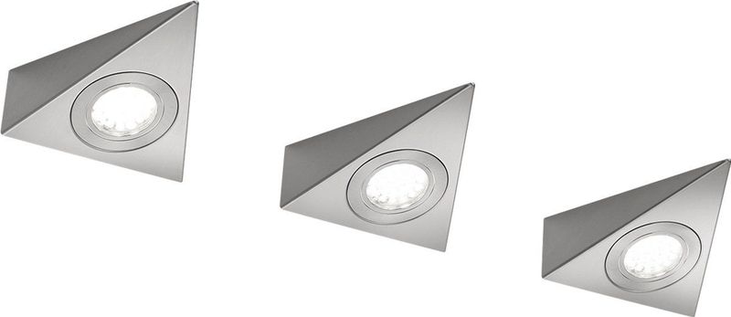 Trio Leuchten - Ecco - Wandlamp - Nikkel - Set van 3 - Metaal