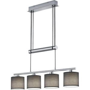 TRIO GARDA Hanglamp Nikkel mat excl. 4x E14 28W