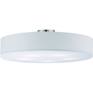 TRIO Leuchten Deckenleuchte Hotel, ohne Leuchtmittel, Deckenlampe Ã˜ 65 cm mit Stoff-Schirm, Leuchtmittel tauschbar