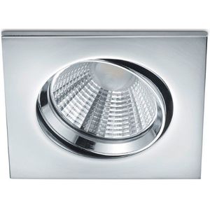 Led inbouwspot | Vierkant | Pamir | Chroom | Dimbaar | Ø 72mm | 5.5W