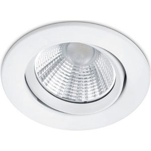 Led inbouwspot Pamir rond dimbaar 5,5W (Trio, Mat wit, 1 stuk)