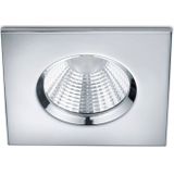 Led inbouwspot | Vierkant | Zagros | Chroom | Dimbaar | Ø 72mm | IP65 | 5.5W