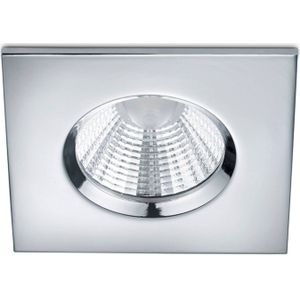 Led inbouwspot | Vierkant | Zagros | Chroom | Dimbaar | Ø 72mm | IP65 | 5.5W