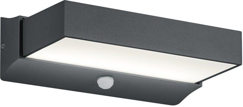 TRIO CUANDO - Wandlamp - Antraciet - incl. 1x SMD 11W - Bewegingssensor - Buitenverlichting - IP54
