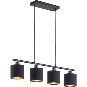 REALITY TOMMY - Hanglamp - Zwart - Metaal - 4 Lichtpunten
