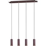 Trio Leuchten Marley 312400424 hanglamp van metaal, 4 lampen, zonder GU10-fitting