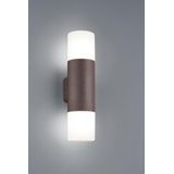 Wandlamp buiten | Up & Down | E27 | Hoosic | IP44 | Roestkleur | Trio