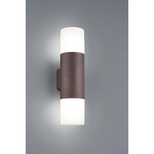 Wandlamp buiten | Up & Down | E27 | Hoosic | IP44 | Roestkleur | Trio