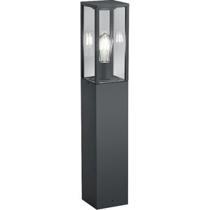 TRIO GARONNE - Paalverlichting - Antraciet - excl. 1x E27 7W - Buitenverlichting - IP44