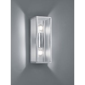 Trio Leuchten Garonne 201860286 Buitenwandlamp van gegoten aluminium, 2 x E27, zink