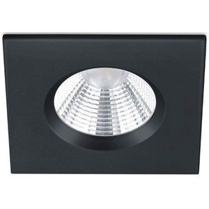 Led inbouwspot | Vierkant | Zagros | Zwart | Dimbaar | Ø 72mm | IP65 | 5.5W