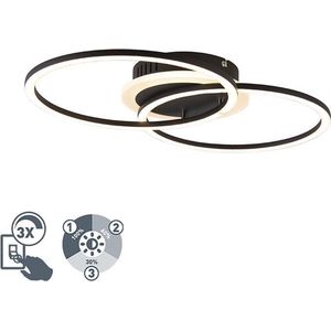 REALITY Leuchten veni - Plafondlamp - 2 lichts - L 500 mm - Zwart