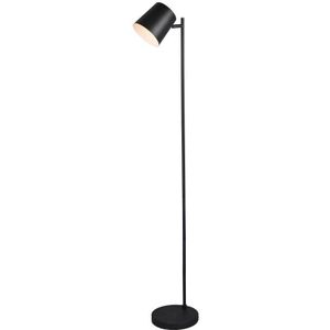 REALITY BLAKE - Staande Lamp - Zwart Mat - Incl. 1x SMD 4,5 W - Oplaadbaar (USB-Port)