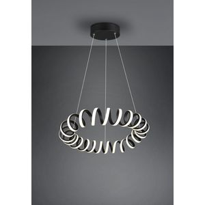 Trio Lighting LED hanglamp Curl, SwitchDim, zwart
