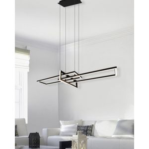 Trio Lighting LED hanglamp Salinas, 3.000 K, mat zwart