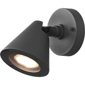 TRIO KAVERI - Wandlamp - Antraciet - excl. 1x GU10 4,9W - Draaibaar - Kantelbaar - Buitenverlichting - IP44