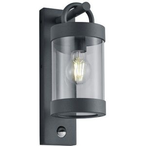 TRIO SAMBESI - Wandlamp - Antraciet - excl. 1x E27 4W - Bewegingssensor - Buitenverlichting - IP44