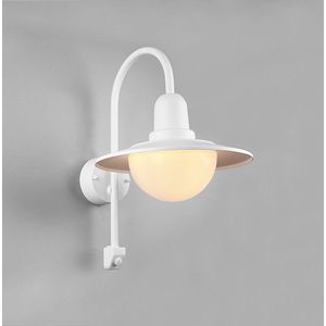 Trio Wandlamp buiten met sensor E27 | Norman | IP44 | Wit