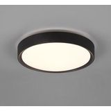 Led Deckenleuchte clarimo in Schwarz matt ø 33cm, IP44 - Badlampen