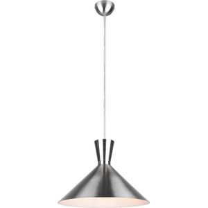 Reality - LED Hanglamp - E27 Fitting - 1-lichts - Rond - Nikkel - Aluminium - Ø˜35cm