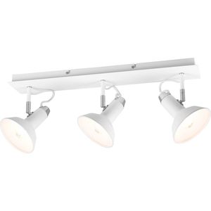 Trio leuchten - LED Plafondspot - E14 Fitting - 3-lichts - Rechthoek - Wit - Aluminium