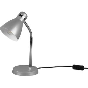 Reality - LED Bureaulamp - Tafelverlichting - E27 Fitting - Rond - Titaan - Aluminium