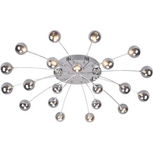 Trio Lighting Bullet LED plafondlamp, 21-lichts, chroom