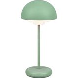 REALITY Leuchten LED Tischleuchte »Elliot«, 1 flammig, Leuchtmittel LED-Board  LED fest integriert, In-Outdoor Tischlampe Pilzform 30cm, 3Dimmstufen, Akku,USB-C Ladekabel