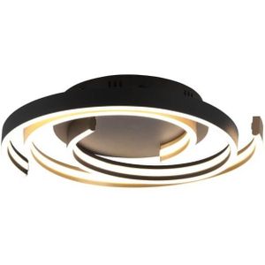 Trio Lighting Plafondlamp LED Caya, dimbaar, messing