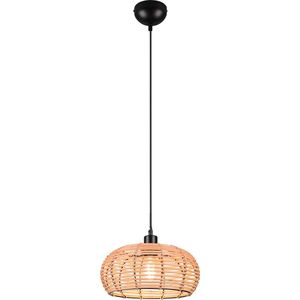 Trio Lighting Inga hanglamp met rotan kap Ø 29 cm