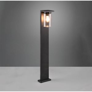 Trio Leuchten Outdoor Path Light Ardila 411660132, gegoten aluminium antraciet, helder glas, behalve 1x E27, schemersensor