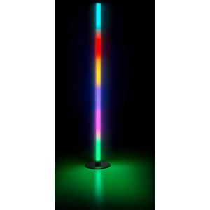 REALITY TENDO Vloerlamp - Staande lamp - Zwart - incl. 1x LED RGB 11W - Dynamisch licht - Geintegreerde dimmer - Memory functie - Afstandsbediening - RGB-kleurwisselaar - Sound bediening