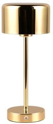 REALITY JEFF - Tafellamp - Messing gepolijst - incl. 1x SMD 1.5W - Touch functie - Oplaadbaar - Dimbaar