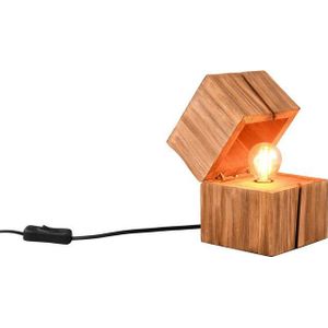 TRIO TREASURE - Tafellamp - Natuurlijk - incl. 1x E14 10W - Snoerschakelaar