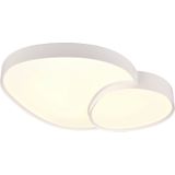 TRIO Leuchten LED Deckenleuchte RISE, LED Deckenlampe 45W 5300 Lumen warmweiß bis kaltweiß 2700-6500K, Dimmfunktion, LED fest integriert, warmweiß - kaltweiß, Fernbedienung dimmbar Memoryfunktion Nachtlicht CCT Lichtfarbe wählbar
