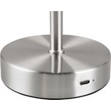 REALITY LED-Akku-Tischleuchte Jeff R59151107 nickel-matt, 1,5 W, 120 lm, 3000 K