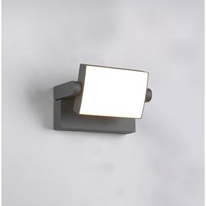 TRIO KANSAS - Wandlamp - Antraciet - incl. 1x SMD 10W - Kantelbaar - Buitenverlichting - IP54