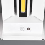 REALITY TALENT - Wandlamp - Wit mat - incl. 2x SMD 1W - Oplaadbaar - Draadloos - Beweginssensor - Schemeringssensor - Accuvoeding - Buitenverlichting - IP44
