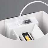 REALITY TALENT - Wandlamp - Wit mat - incl. 2x SMD 1W - Oplaadbaar - Draadloos - Beweginssensor - Schemeringssensor - Accuvoeding - Buitenverlichting - IP44