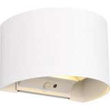 REALITY TALENT - Wandlamp - Wit mat - incl. 2x SMD 1W - Oplaadbaar - Draadloos - Beweginssensor - Schemeringssensor - Accuvoeding - Buitenverlichting - IP44