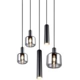 TRIO - MATARO - Hanglamp - Zwart mat - excl. 1x E27 4,9 W - Plafondbevestiging - In hoogte verstelbaar