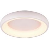 TRIO Leuchten LED Deckenleuchte CARDONA, runde LED Deckenlampe Büro, Ø 46cm, 3300 Lumen 29W, dimmbar, Dimmfunktion, LED fest integriert, warmweiß - kaltweiß, CCT - Lichtfarbe einstellbar 2300/3000/4000K, auch Wandmontage möglich