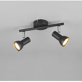 Reality - Spotlight Cantar 2-Lt - Tafellamp - Zwart - GU10