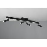 TRIO Leuchten LED Deckenleuchte »ZENO ausziehbare LED Deckenlampe mit 4 verstellbaren Spots dimmbar CCT«, 4 flammig, Leuchtmittel LED-Board  LED fest integriert, getrennt schaltbare Spots, Lichtfarbe einstellbar inkl Fernbedienung